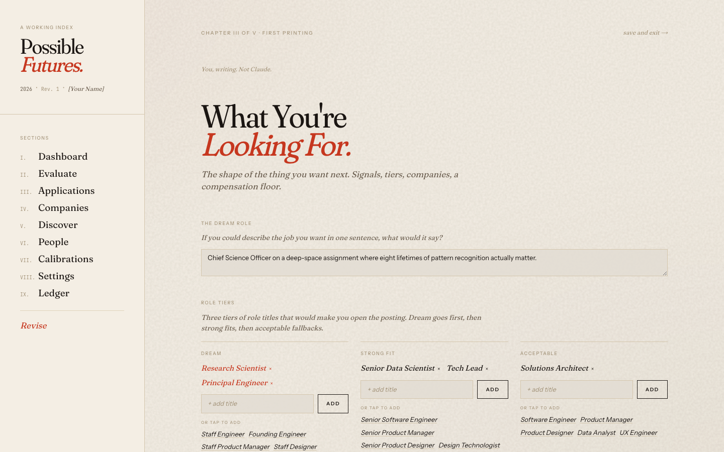 Signal words and targets